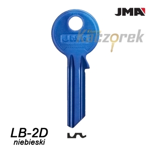 JMA 143 - surový hliníkový klíč - LB-2D modrý JMA
